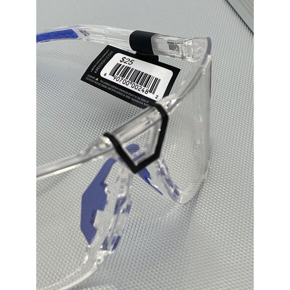 Kreedom Polycarbonate Lens Safety Glasses UV Protection Clear and Blue Frame NEW - Picture 2 of 6